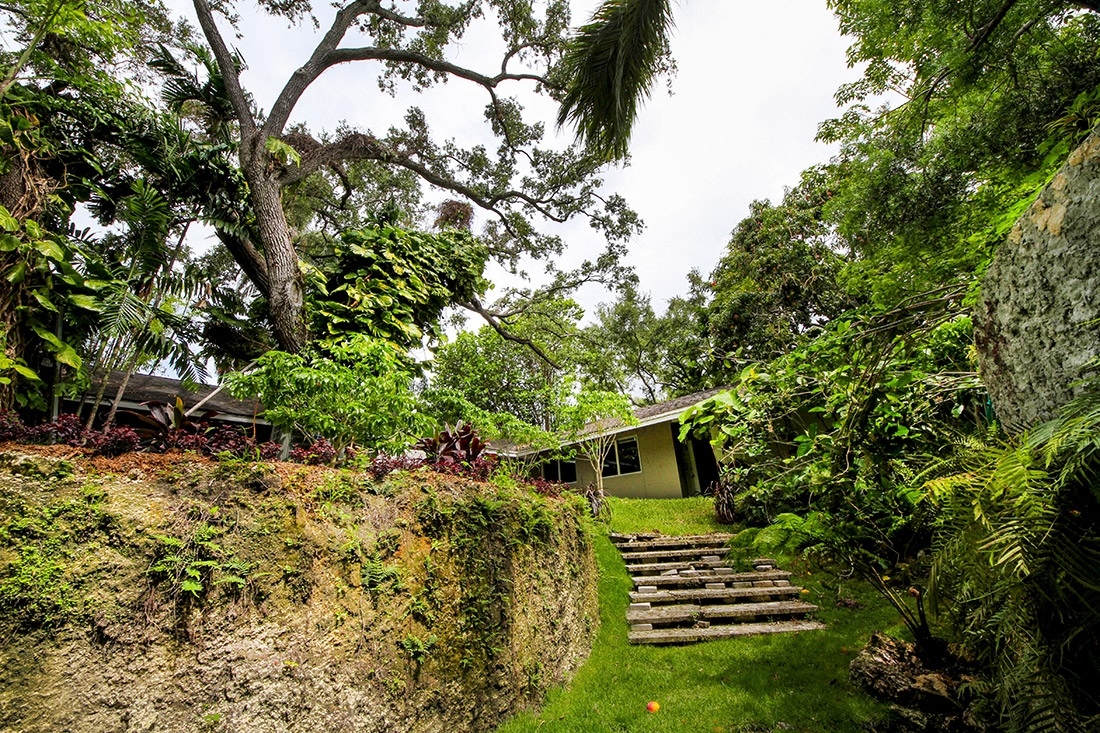 outside the house