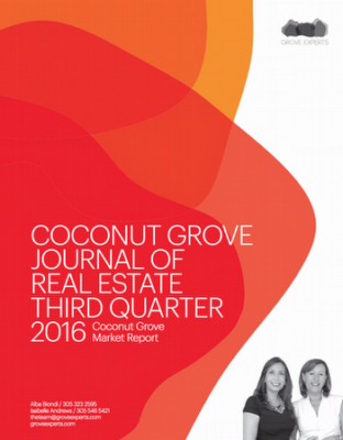 Third Quarter Coconut Grove Real Estate Report for 2016