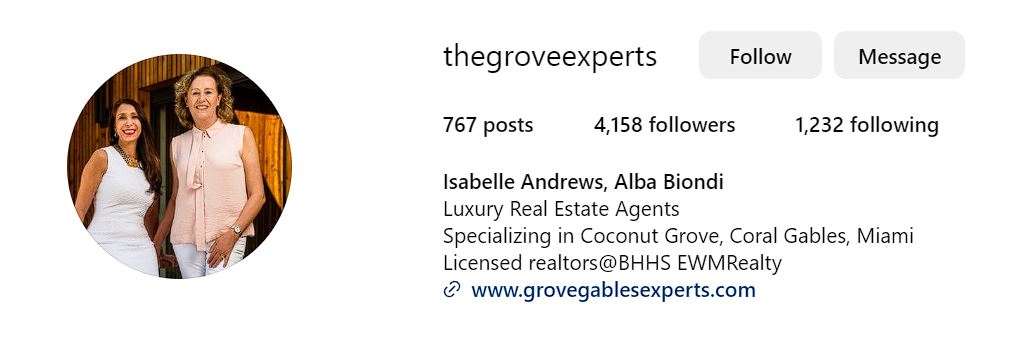 Real estate social media Grove Experts